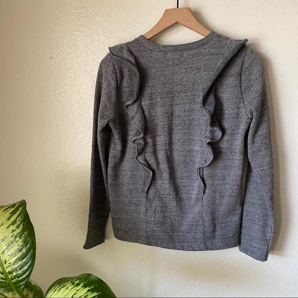 J Crew | Ruffle Trim Sweatshirt - Picture 7 of 8